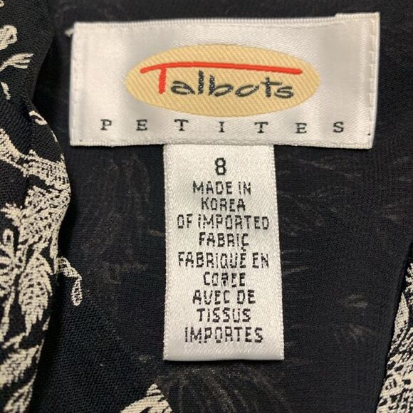 Womens Talbots Picnic Forest Sheep Graphic Button Down Tie Up Sheer Lined Shirt - Picture 3 of 8